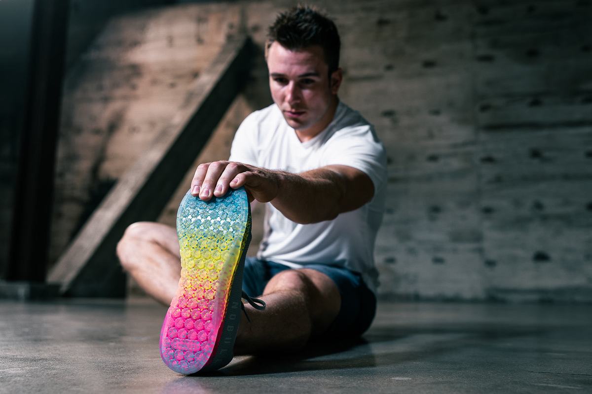 Nobull Superfabric Arctic Neon Men's Trainers Grey Multicolor | Australia (TS0934)